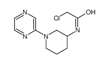 2-氯-N-[1-(2-吡嗪基)-3-哌啶基]乙酰胺结构式