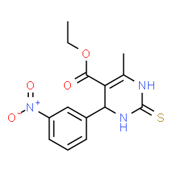 ethyl 6-methyl-4-(3-nitrophenyl)-2-thioxo-1,2,3,4-tetrahydropyrimidine-5-carboxylate picture