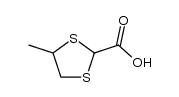 4-methyl-1,3-dithiolane-2-carboxylic acid Structure