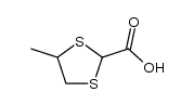 4-methyl-1,3-dithiolane-2-carboxylic acid结构式