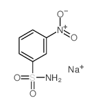 Benzenesulfonamide,3-nitro-, sodium salt (1:1) Structure