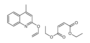 diethyl but-2-enedioate,2-ethenoxy-4-methylquinoline Structure