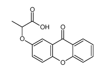 2-(9-oxoxanthen-2-yl)oxypropanoic acid结构式