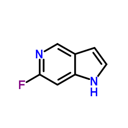 6-氟-1H-吡咯并[3,2-c]吡啶结构式