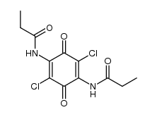 2,5-dichloro-3,6-bis-propionylamino-[1,4]benzoquinone Structure