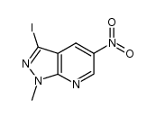 3-iodo-1-methyl-5-nitro-1H-pyrazolo[3,4-b]pyridine结构式