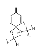 4,4-di(methoxy-d3)-2,5-cyclohexadien-1-one结构式