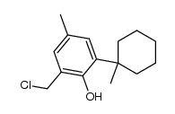 2-chloromethyl-4-methyl-6-(1-methyl-cyclohexyl)-phenol Structure