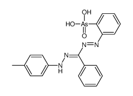 [2-[[N-(4-methylanilino)-C-phenylcarbonimidoyl]diazenyl]phenyl]arsonic acid Structure