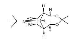 exo-2,3-O-Dimethylmethylenedioxy-exo-5,6-syn-7-tert-butoxynorbornanediol结构式