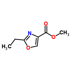 2-Ethyl-oxazole-4-carboxylic acid methyl ester structure