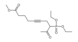 methyl 8-diethoxyphosphoryl-9-oxodec-5-ynoate结构式