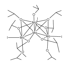 Mo4I3(O-i-Pr)9结构式