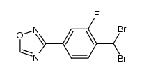 3-(4-(dibromomethyl)-3-fluorophenyl)-1,2,4-oxadiazole Structure