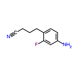 4-(4-Amino-2-fluorophenyl)butanenitrile结构式