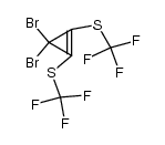 3,3-Dibrom-1,2-bis(trifluormethylthio)-1-cyclopropen Structure