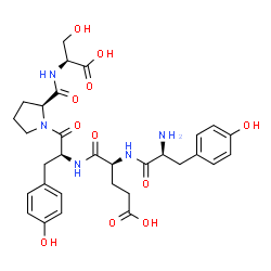 cholecystokinin precursor C-terminal pentapeptide结构式
