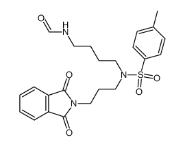 N-(8-phthalimido-5-tosyl-5-azaoctyl)formamide结构式