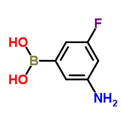 3 -氨基-5-氟苯硼酸结构式