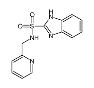 N-(pyridin-2-ylmethyl)-1H-benzimidazole-2-sulfonamide结构式