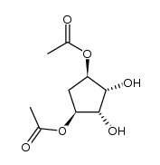 3α,5α-diacetoxy-1β,2β-cyclopentanediol Structure