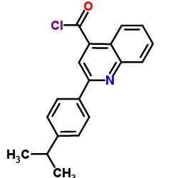 2-(4-Isopropylphenyl)-4-quinolinecarbonyl chloride结构式