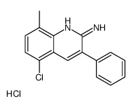 2-Amino-5-chloro-8-methyl-3-phenylquinoline hydrochloride Structure