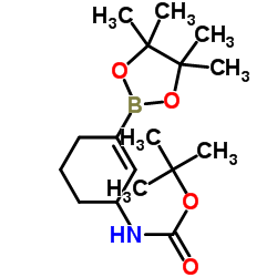 2-Methyl-2-propanyl [3-(4,4,5,5-tetramethyl-1,3,2-dioxaborolan-2- yl)-2-cyclohexen-1-yl]carbamate Structure