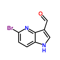 5-Bromo-1H-pyrrolo[3,2-b]pyridine-3-carbaldehyde Structure