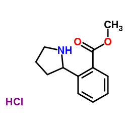 METHYL 2-(PYRROLIDIN-2-YL)BENZOATE HYDROCHLORIDE structure
