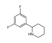 2-(3,5-difluorophenyl)piperidine Structure