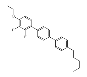 1-ethoxy-2,3-difluoro-4-[4-(4-pentylphenyl)phenyl]benzene Structure