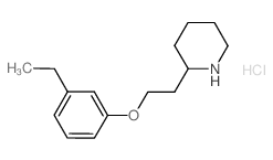 2-[2-(3-Ethylphenoxy)ethyl]piperidine hydrochloride Structure