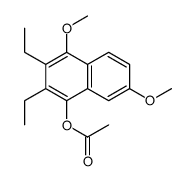 (2,3-diethyl-4,7-dimethoxynaphthalen-1-yl) acetate结构式