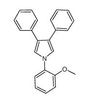 1-(2-methoxyphenyl)-3,4-diphenyl-1H-pyrrole结构式
