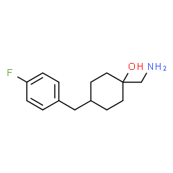 1-(Aminomethyl)-4-(4-fluorobenzyl)cyclohexanol structure