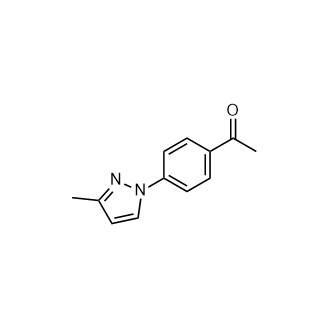 1-(4-(3-Methyl-1h-pyrazol-1-yl)phenyl)ethan-1-one Structure