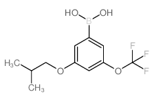 (3-ISOBUTOXY-5-(TRIFLUOROMETHOXY)PHENYL)BORONIC ACID structure