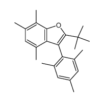 2-tert-butyl-3-mesityl-4,6,7-trimethylbenzo[b]furan Structure