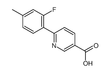 6-(2-fluoro-4-methylphenyl)pyridine-3-carboxylic acid Structure