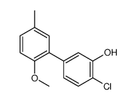 2-chloro-5-(2-methoxy-5-methylphenyl)phenol结构式
