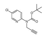 tert-butyl 5-chloropyridin-2-yl(prop-2-ynyl)carbamate结构式