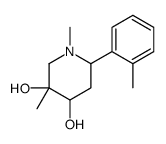 1,3-dimethyl-6-(2-methylphenyl)piperidine-3,4-diol Structure