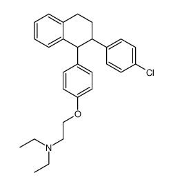 Triethylamine, 2-(p-(1,2,3,4-tetrahydro-2-(p-chlorophenyl)naphthyl)phe noxy)- structure