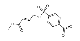 methyl 4-[[(p-nitrophenyl)sulfonyl]oxy]-2-butenoate Structure