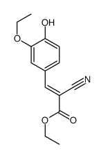 ethyl 2-cyano-3-(3-ethoxy-4-hydroxyphenyl)prop-2-enoate结构式