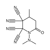 1-(dimethylamino)-4-methyl-6-oxopiperidine-2,2,3,3-tetracarbonitrile Structure