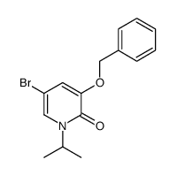 3-(benzyloxy)-5-bromo-1-(propan-2-yl)pyridin-2(1H)-one结构式