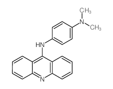 9-(p-DIMETHYLAMINOANILINO)ACRIDINE结构式
