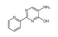 5-amino-2-(pyridin-2-yl)pyrimidin-4-ol结构式